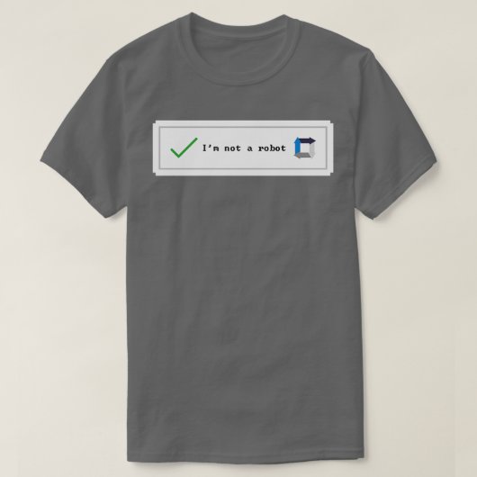 Captcha-Roboter T-Shirt (Design vorne)