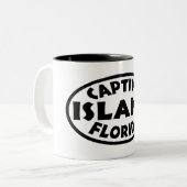 Captiva Insel Florida Zweifarbige Tasse (Vorderseite Links)