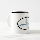 Captiva Insel Zweifarbige Tasse (Vorderseite Links)