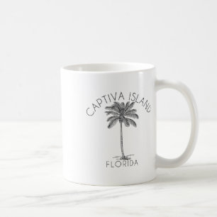Captiva Island Beach Design Palmenbaum Illustratio Kaffeetasse