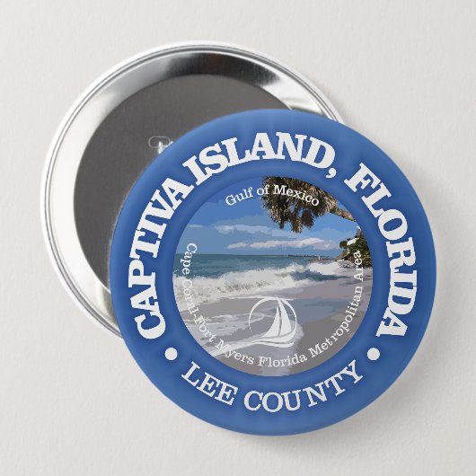 Captiva Island (C) Button (Vorne & Hinten)