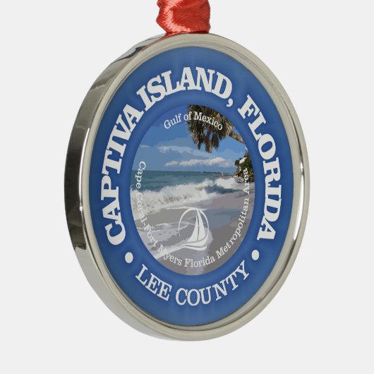Captiva Island (C) Ornament Aus Metall (Rechts)
