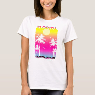 Captiva Island Florida Fl Sommer Vintager Sonnenun T-Shirt