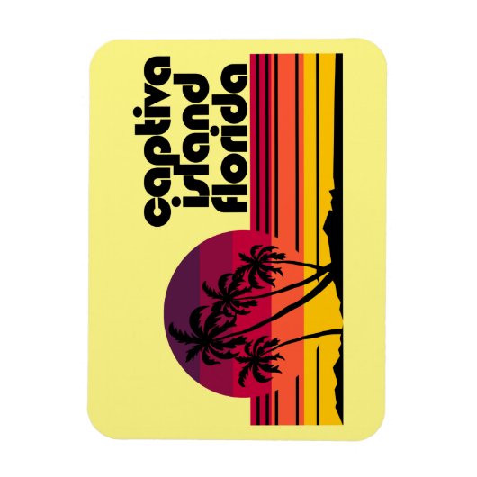 Captiva Island Florida Magnet (Vertikal)