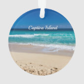 Captiva Island, Florida, Sandstrand Ornament (Rückseite)