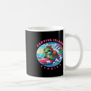 Captiva Island Florida Süßes Surfmädchen Meeressch Kaffeetasse