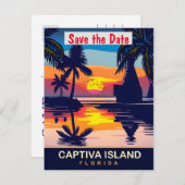 Captiva Island, Florida, Travel Postcard, Save The Date (Vorne/Hinten)