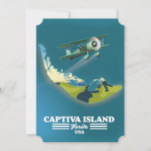 Captiva Island Florida USA Karte (Vorderseite)