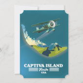 Captiva Island Florida USA Karte (Rückseite)