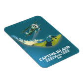 Captiva Island Florida USA Karte Magnet (Rechte Seite)