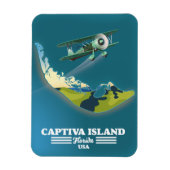 Captiva Island Florida USA Karte Magnet (Vertikal)