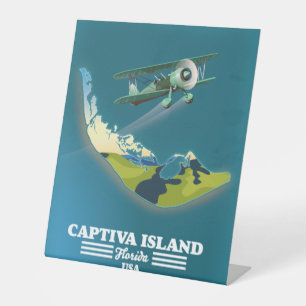 Captiva Island Florida USA Karte Sockelschild
