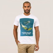 Captiva Island Florida USA Karte T-Shirt (Vorne ganz)