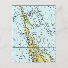 Captiva Island Vintage Wasserkarte Postkarte