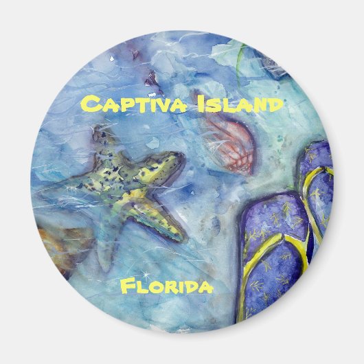 Captiva Island Wasserpark California Magnet (Vorne)