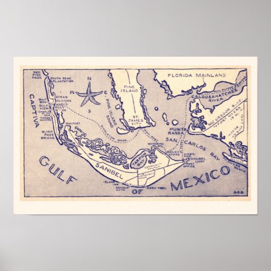 Captiva Sanibel 11x17 Print Poster (Vorne)