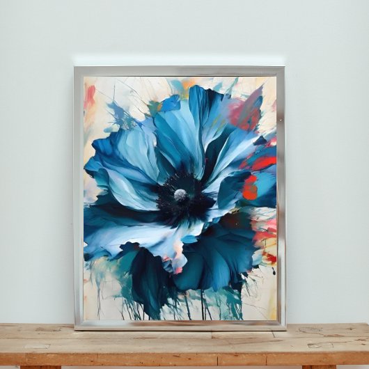 Captivating-Azurblaus-Blume Fotodruck