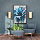 Captivating-Azurblaus-Blume Fotodruck