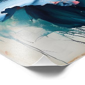 Captivating-Azurblaus-Blume Fotodruck (Ecke)
