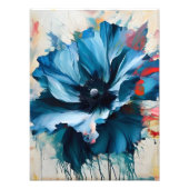 Captivating-Azurblaus-Blume Fotodruck (Vorne)
