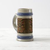 Captivating Blue "Aztec Dream" 650 ml Stein Bierglas (Vorderseite Links)