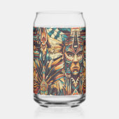 Captivating Blue "Mesoamerican Motif" Trinkbehälte Dosenglas (Links)