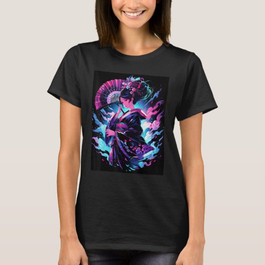 Captivating Geisha Essence of Grace Graphic T-Shirt (Vorderseite)