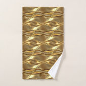 Captivating gold pattern badhandtuch set (Handtuch)
