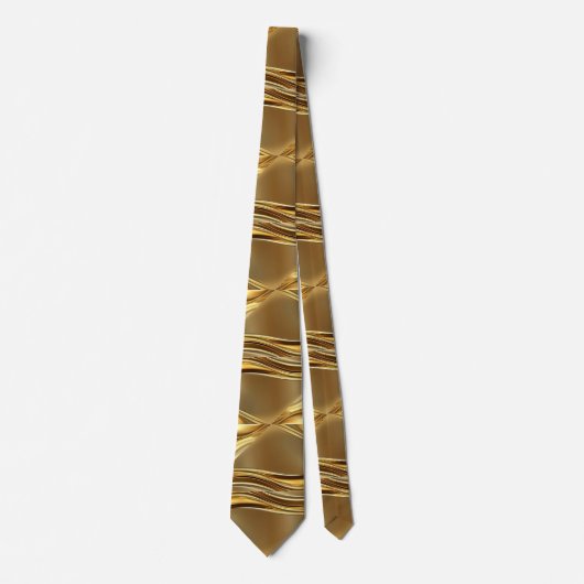 Captivating gold pattern krawatte (Vorderseite)