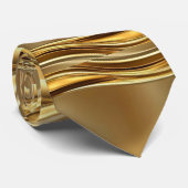 Captivating gold pattern krawatte (Gerollt)
