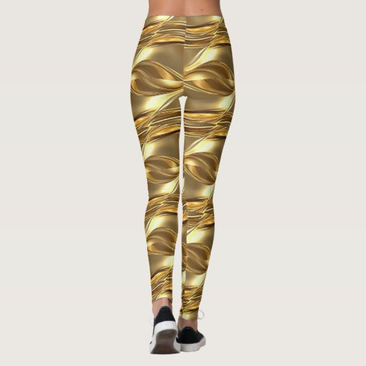 Captivating gold pattern leggings (Rückseite)