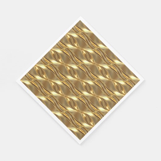 Captivating gold pattern serviette (Ecke)