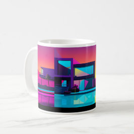 Captivating Illustration of a Gebäude in Pop Art Kaffeetasse