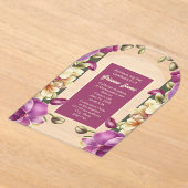 Captivation Orchids Akryllischer Abschluss Einladu Acryleinladungen (Ablage )