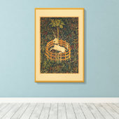 Captive Unicorn-StretchCanvas Print Leinwanddruck (Insitu (Holzboden))