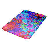 Captivierende Farbschemas Abstrakter Muster Badematte (Schrägansicht)