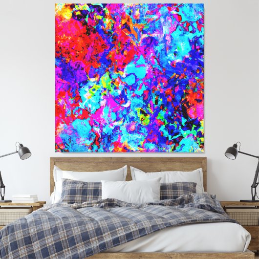 Captivierende Farbschemas Abstrakter Muster Leinwanddruck (Insitu (Schlafzimmer))