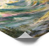 Captivitative Bergwelt Malerei Poster (Ecke)