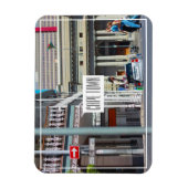 CapTown Cityscape Street Südafrika Magnet (Vertikal)