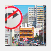 CapTown Cityscape Street Südafrika Magnet (Vorne)