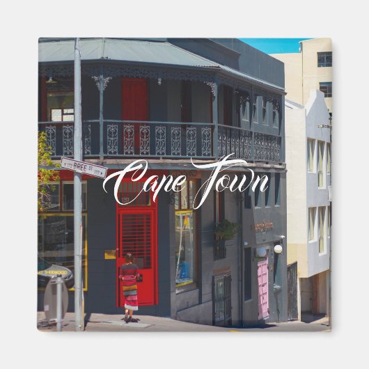 CapTown Cityscape Street Südafrika Magnet (Vorne)