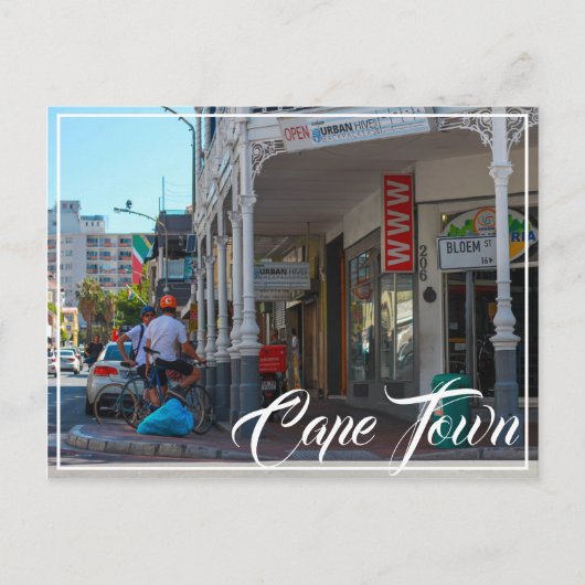 CapTown Cityscape Street Südafrika Postkarte (Vorderseite)