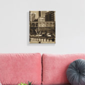 Captown Monochrome Cityscape Street Lifestyle Leinwanddruck (Insitu (Wohnzimmer))