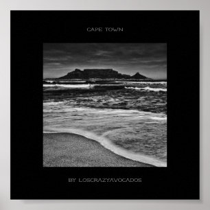 Captown Table Mountain Beach Poster
