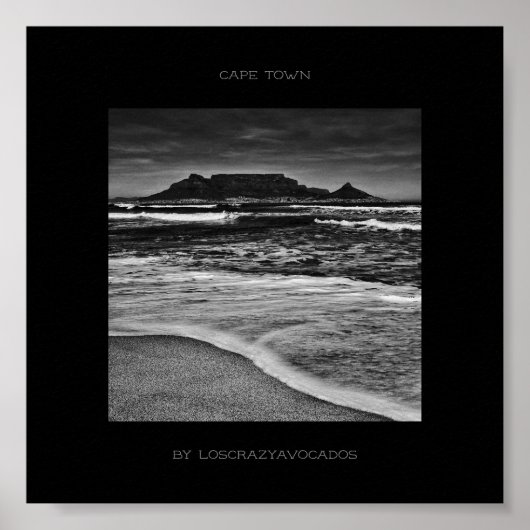 Captown Table Mountain Beach Poster (Vorne)
