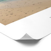 Captown Table Mountain Beach Poster (Ecke)