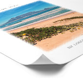 Captown Table Mountain Beach Poster (Ecke)