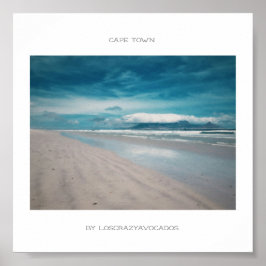 Captown Table Mountain Beach Poster