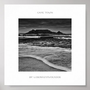 Captown Table Mountain Beach Poster