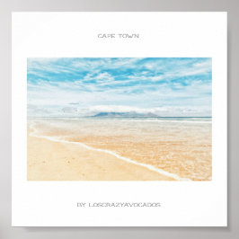 Captown Table Mountain Beach Poster